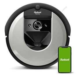 iRobot Roomba i7 (i7156) App-steuerbarer Saugroboter (Staubsauger Roboter), Zwei Gummibürsten, Lernt, kartiert dein Zuhause, Individuelle Anpassung, Sprachassistenten-kompatibel, Reingt nach Objekten - 1